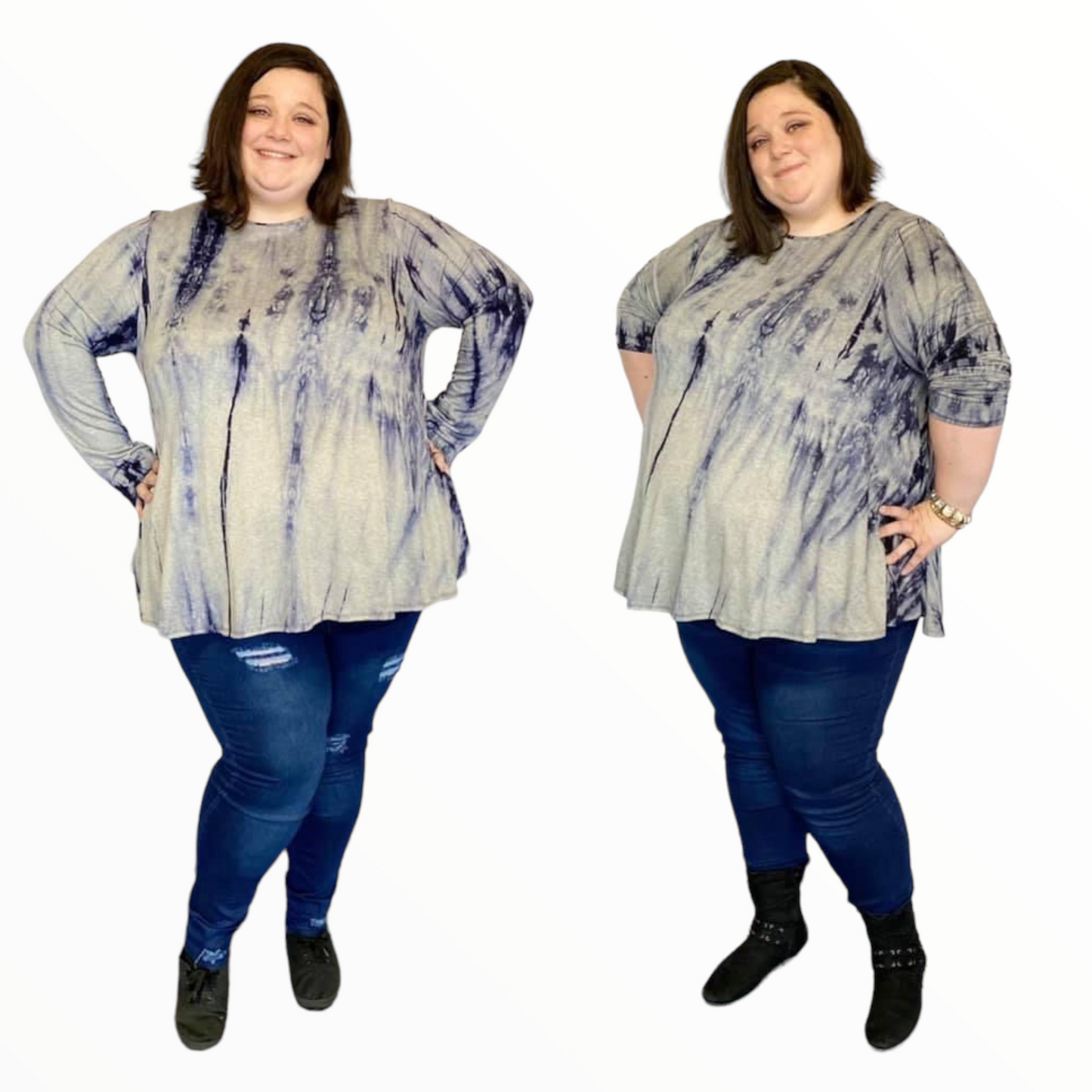 "I'm To Sexy" Curvy Plus Distressed and Non Distressed Jeans - Changing Room Boutique