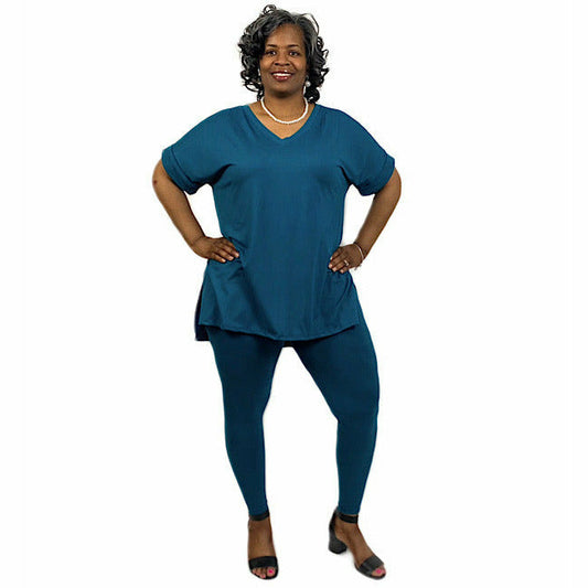 Meet "Andrea" 2 Pc Leggings Sets- Ladies and Curvy - Changing Room Boutique
