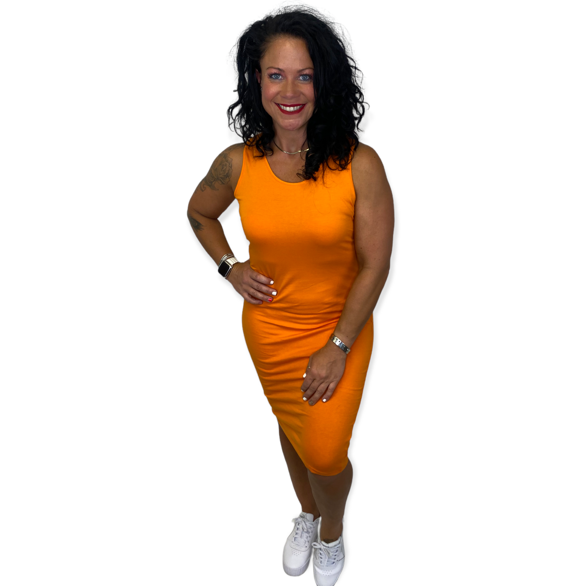 Just Color Midi Dresses - Changing Room Boutique
