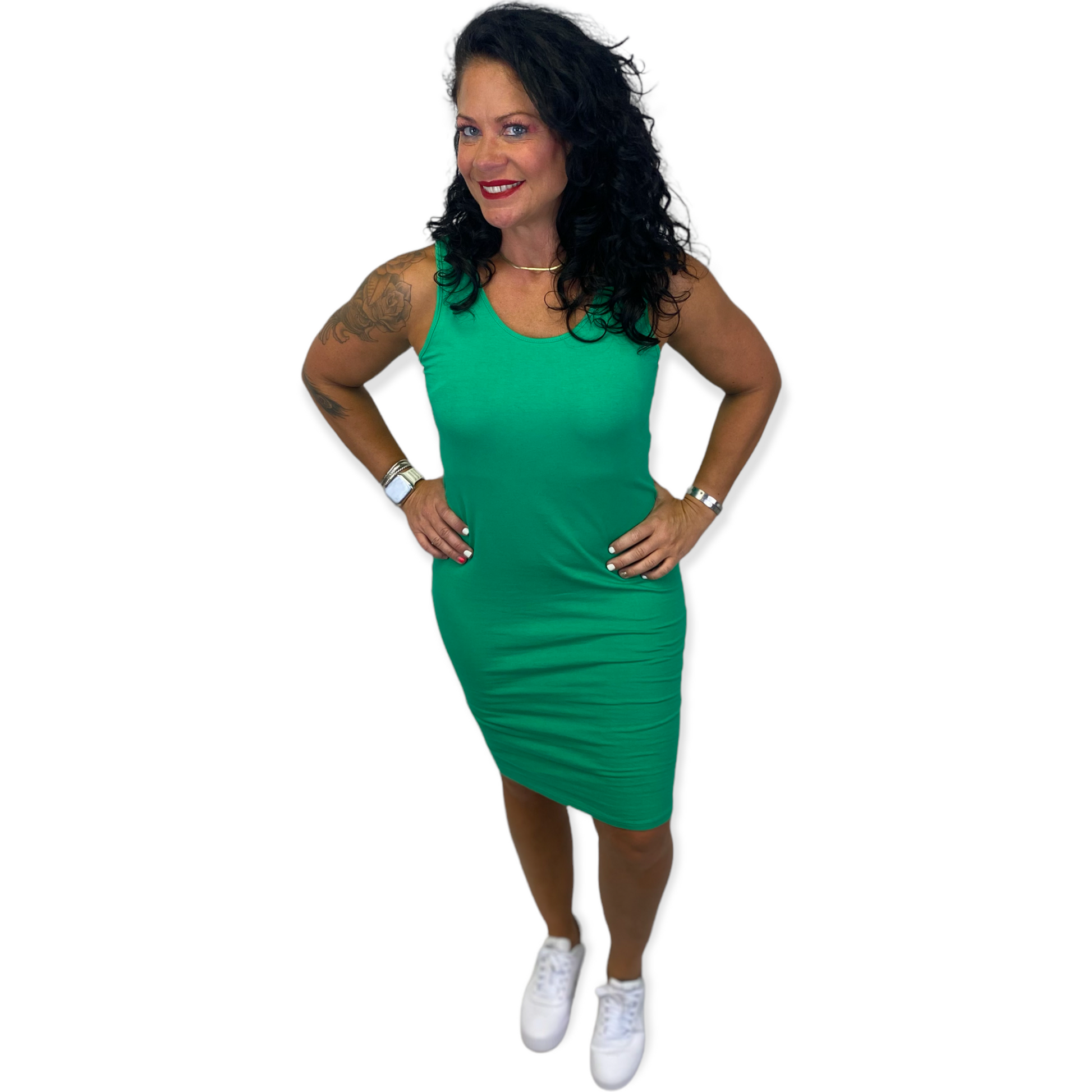 Just Color Midi Dresses - Changing Room Boutique