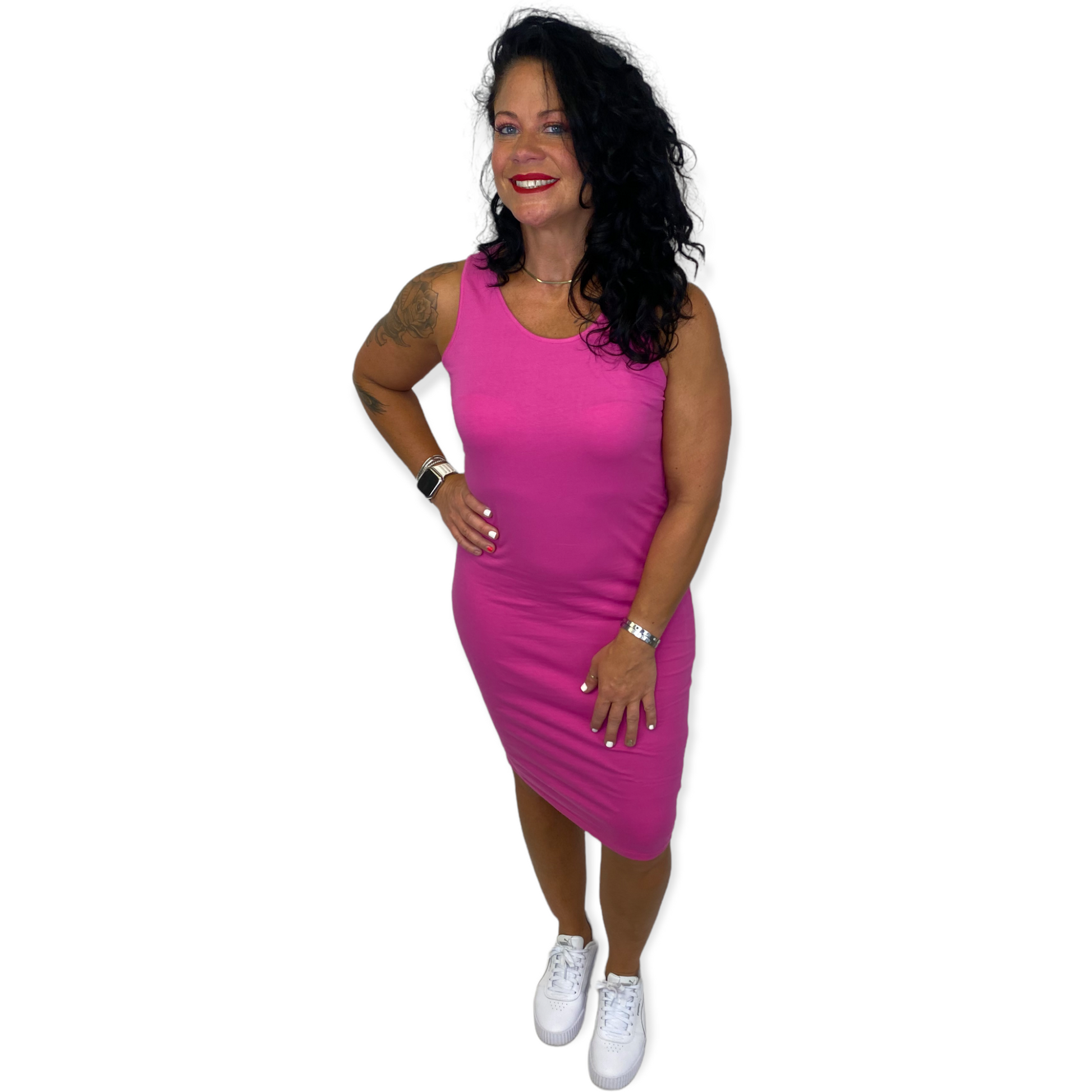 Just Color Midi Dresses - Changing Room Boutique