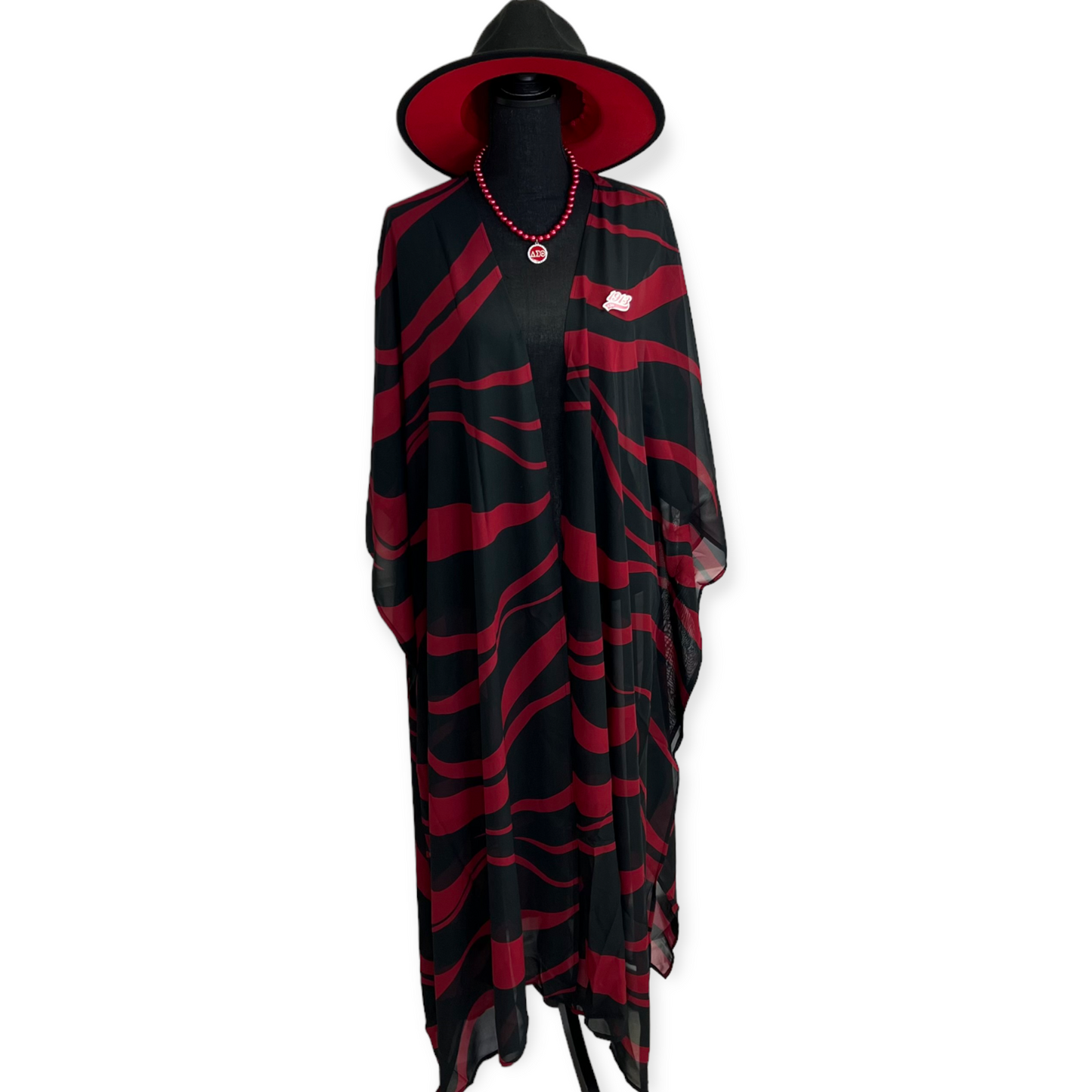 R- Red and Black Zebra Print Cardigan - Changing Room Boutique